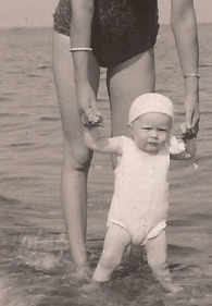 Ulla, when in nappies – and in Deep Water